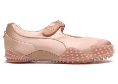 Pre-owned Puma Mostro Fey White Satin (women's) Sneakers In Jasmine Pink/ White