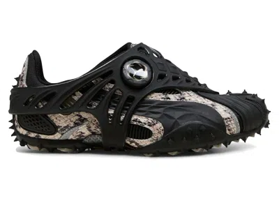 Pre-owned Puma Mostro Gabbia A$ap Rocky Snakeskin (women's) Sneakers In Totally Taupe/ Black