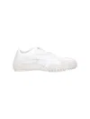 Puma ‘mostro' White Low Top Sneaker With Logo On Heel And Mesh Inserts