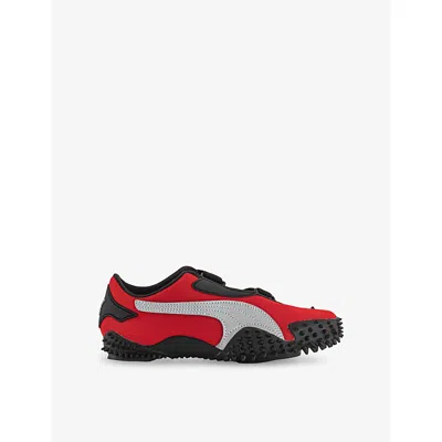 Puma Womens Mostro Og Panelled Low-top Woven Trainers For All Time Red Silver