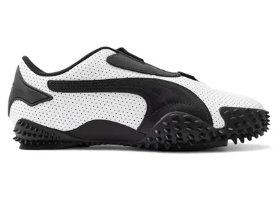 Pre-owned Puma Mostro Perforated Leather White Black (women's) Sneakers In  White/ Black In Multi