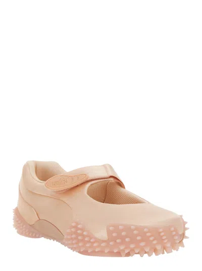 Puma ‘mostro' Pink Flats With Tread Sole And Logo On The Back
