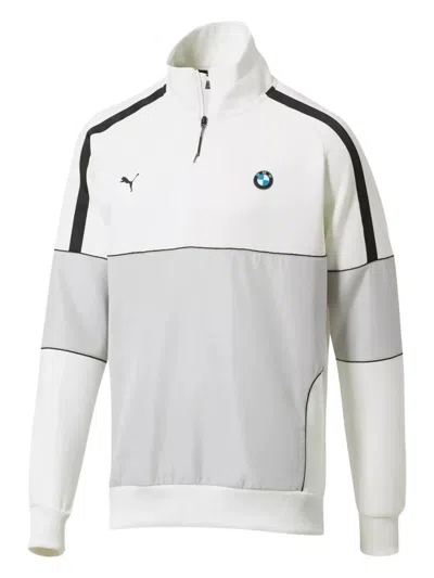 Puma Motorsport Half-zip Sweatshirt In White