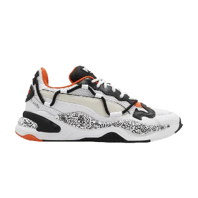 Pre-owned Puma Mr. Doodle X Rs-2k 'wavy Doodles' In White