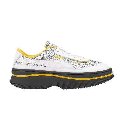 Pre-owned Puma Mr. Doodle X Wmns Deva 'wavy Doodles' In White