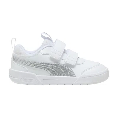 Pre-owned Puma Multiflex 2 Little Kid 'glitz - White Silver' | Kid's Size 1