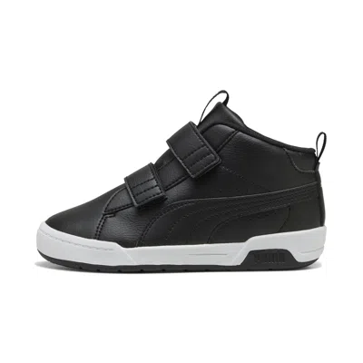 Puma Multiflex 2 Mid Little Kids' Mid-top Sneakers In Black