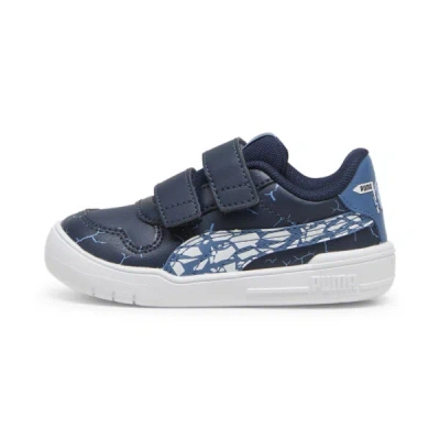 Puma Babies' Multiflex Icy Monster Toddler's Sneakers In Club Navy-blue Horizon