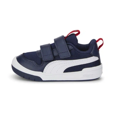 Puma Babies' Multiflex Mesh Toddlers' Sneakers In Peacoat- White-high Risk Red