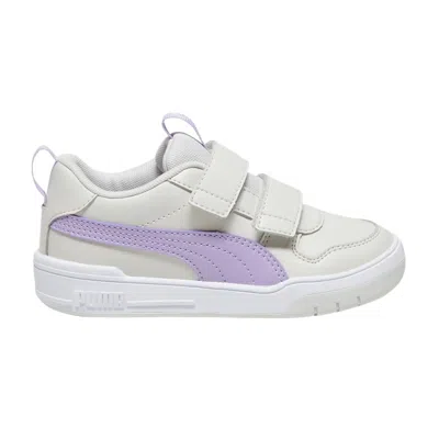 Pre-owned Puma Multiflex Sl V Little Kid 'sedate Grey Vivid Violet' | Kid's Size 3 In Gray