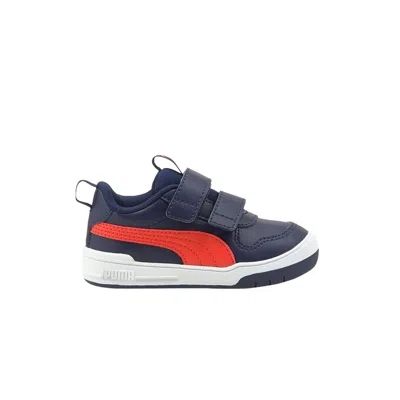 Pre-owned Puma Multiflex Sl V Toddler 'peacoat Grenadine' | Blue | Infant Size 5