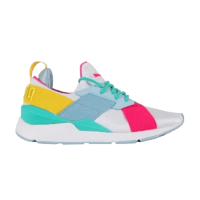 Pre-owned Puma Muse J 'white Teal Pink'
