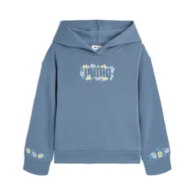 Puma Nature Pack Little Kids' Hoodie In Blue