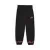 Puma Nature Pack Little Kids' Wide Leg Fleece Pants In Black