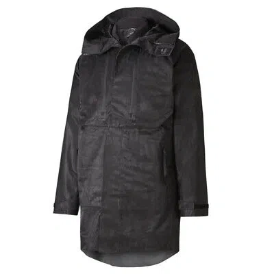 Pre-owned Puma Nemen X 2in1 3l Graphic Fullzip Jacket Mens Black Casual Athletic Outerwear