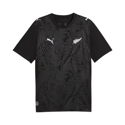 Pre-owned Puma New Zealand Home Kit Men ' Black- Silver' | Men's Size Xs
