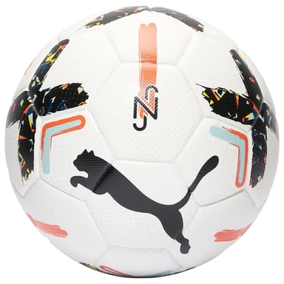 Puma Neymar Jr Performance Soccer Ball In Hot Heat/blue/ White