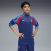 Puma Neymarjrplaymaker 1/4 Zip Youth Jacket In Blue