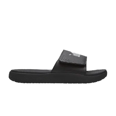 Pre-owned Puma Nipsey Hussle X Softride Slide 'the Marathon Continues - Black White'