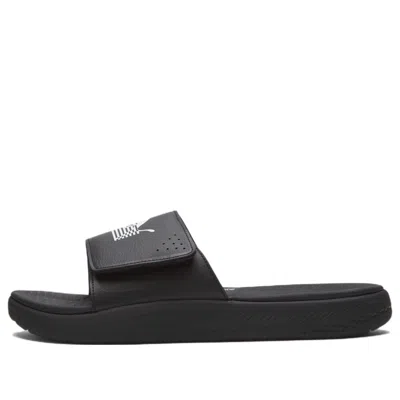 Puma Nipsey Hussle X Softride Slide 'the Marathon Continues - Black White' In Multi