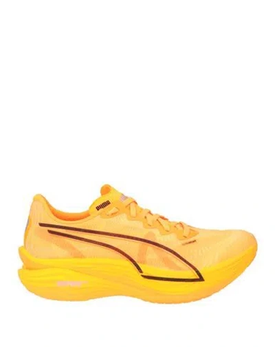 Puma Nitro Elite Deviate Nitro Elite 3 Wns Woman Sneakers Orange Size 7.5 Textile Fibers In Yellow