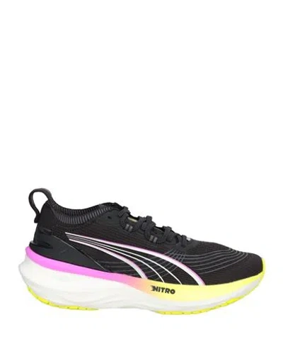 Puma Nitro Elite Foreverrun Nitro 2 Wn Woman Sneakers Black Size 7.5 Textile Fibers In Multi