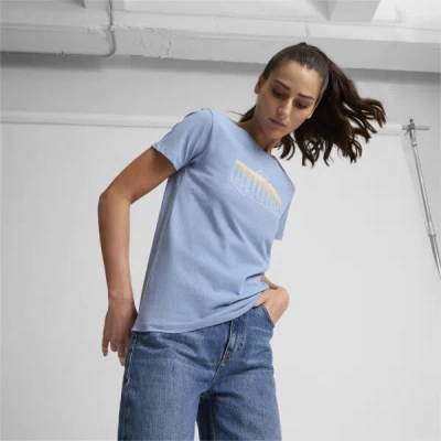 Puma Novelty Fade Out Women's T-shirt In Blue