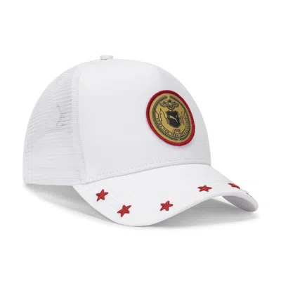 Puma Nyc Crest Trucker Hat In White