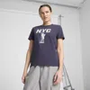 Puma Graphics Nyc Big Liberty Women's T-shirt In Blue