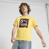 Puma Graphics Nyc Subway T-shirt In Yellow