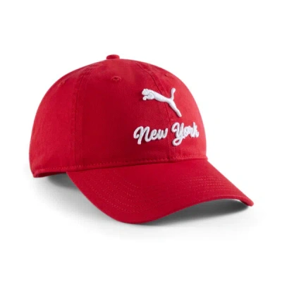Puma Nyc Jumpcat Cap In Red