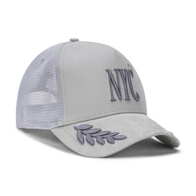 Puma Nyc Jumpcat Trucker Hat In Gray