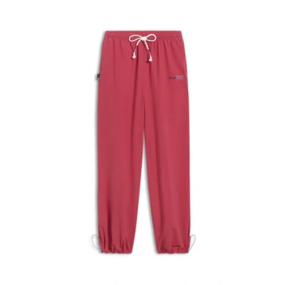 Puma Nyc Running Laps Woven Women's Pants In Club Red