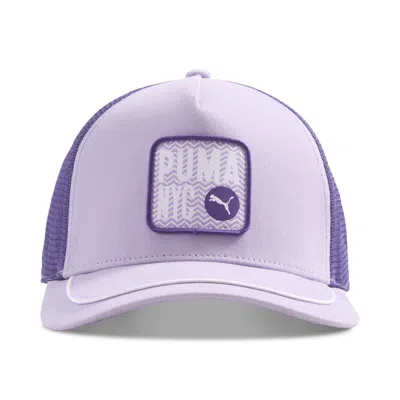 Puma Nyc Trucker Hat In Purple