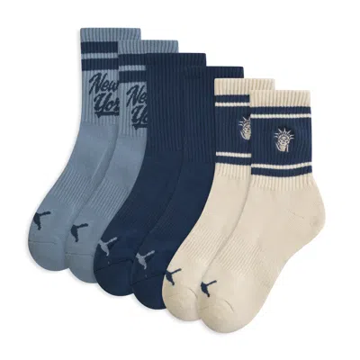 Puma Nyc Women's Low Crew Socks (3 Pairs) In Multi