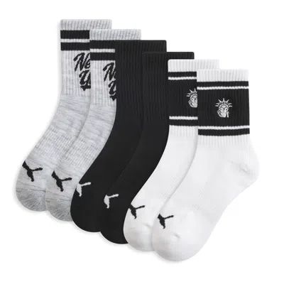 Puma Nyc Women's Low Crew Socks (3 Pairs) In White