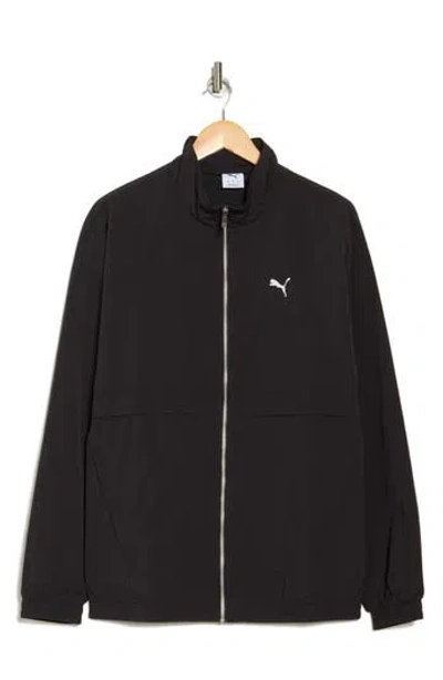Puma Nylon Windbreaker In  Black