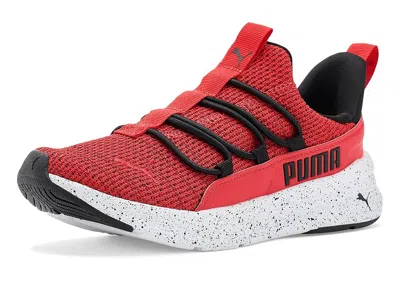 Puma One 4 All Slip-on Shoes (big Kid) Kid's Shoes For All Time Red/black/white: 6.5 Big Kid M In Multi