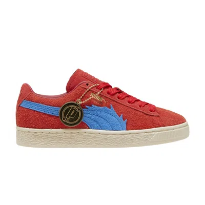 Pre-owned Puma One Piece X Suede Big Kid 'luffy' | Red | Kid's Size 5.5