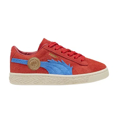 Pre-owned Puma One Piece X Suede Little Kid 'luffy' | Red | Kid's Size 12