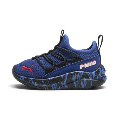 Puma Babies' One4all Slip-on Full Throttle Toddlers' Shoes In Blazing Blue- Red- Black