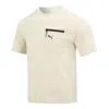 Puma Open Road T-shirt 'beige' In Neutral