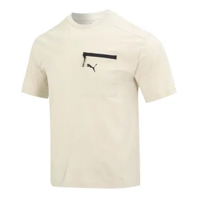 Puma Open Road T-shirt 'beige' In Neutral