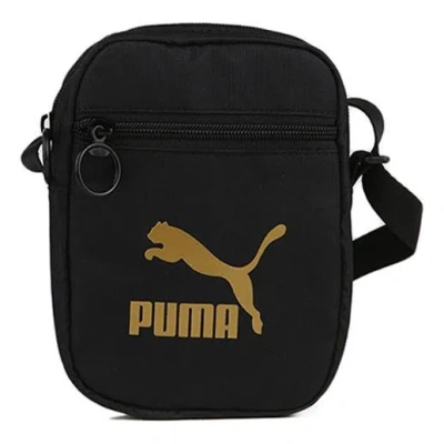 Puma Originals Portable Shoulder Bag 'black Gold'