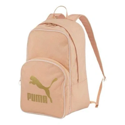 Puma Originals Retro Woven Backpack 'pink Gold'