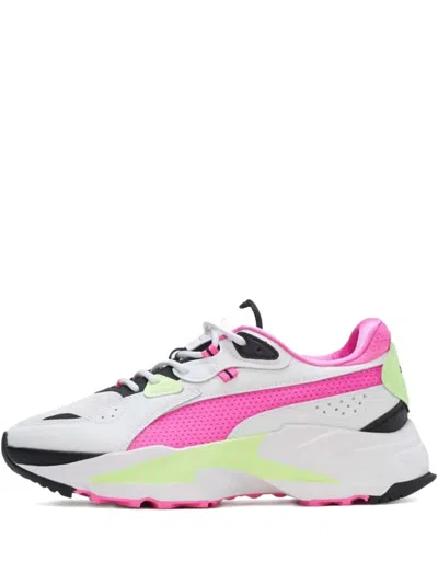 Puma Orkid Neon "white/luminous Pink/fuzzy Lime" Sneakers