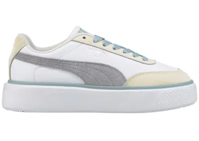 Pre-owned Puma Oslo Maja Ws (women's) Sneakers In White/blue Fog/marshmallow