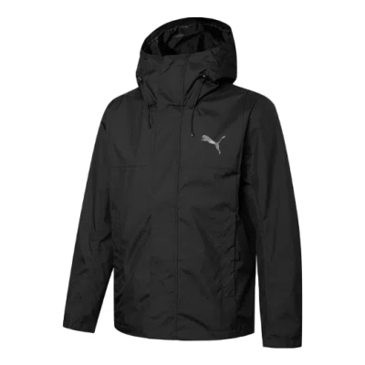 Puma Outdoor Logo Sports Hooded Jacket Black