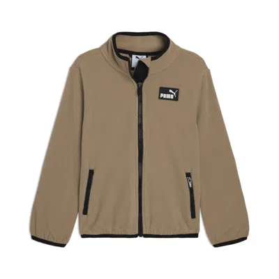 Puma Outerwear Little Kids' Microfleece Jacket In Brown