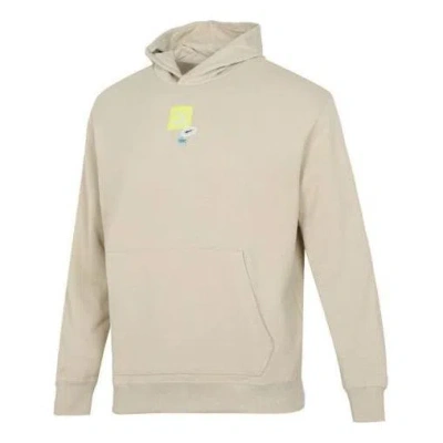 Puma Oversize Trend Graphic Logo Hoodie 'beige' In Sand
